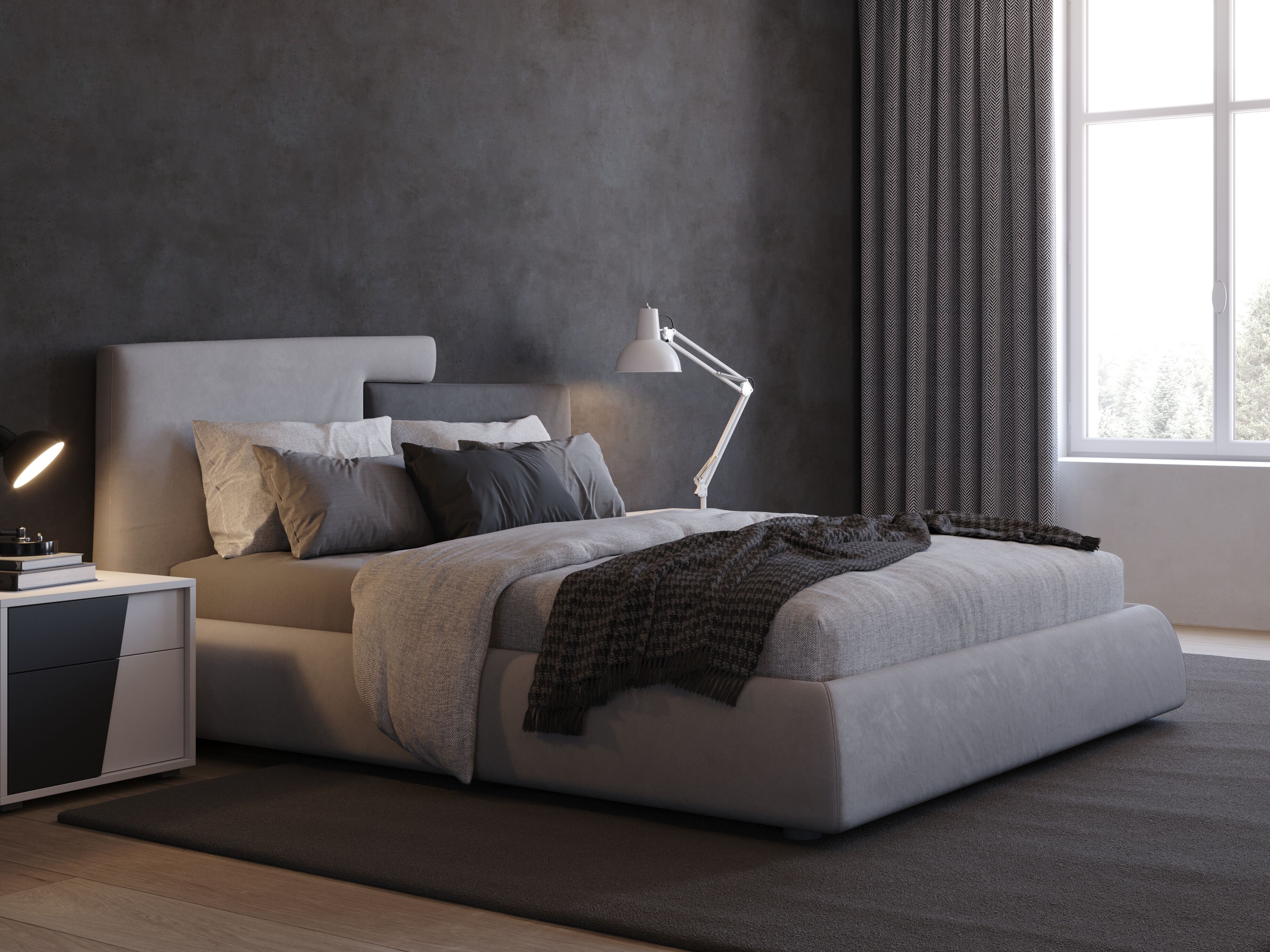 Кожаная двуспальная кровать для хранения Giessegi CHERIE ARCH-00033933