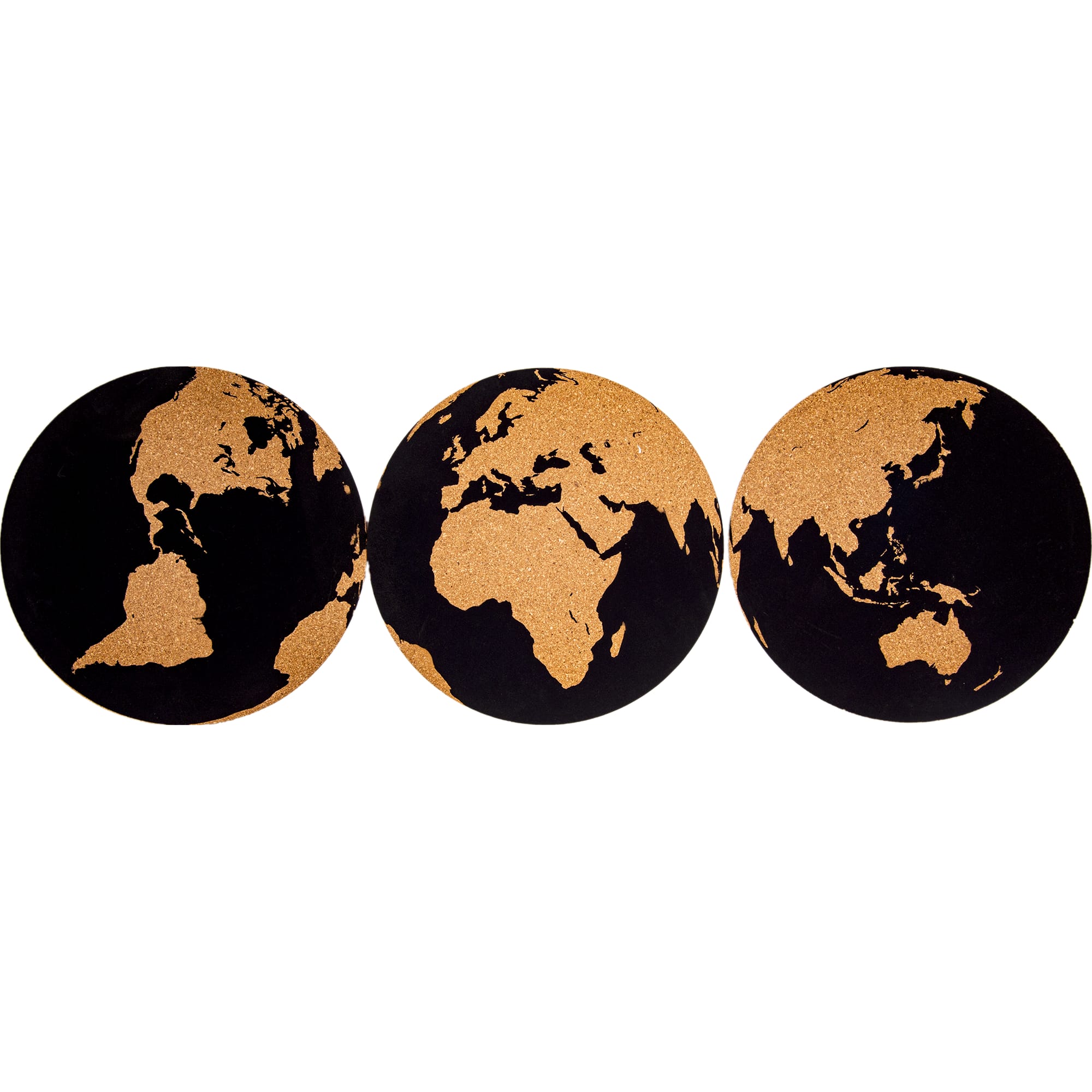 82484415 Набор пробковых досок «Глобус» 3 шт. 30 см Santreyd 