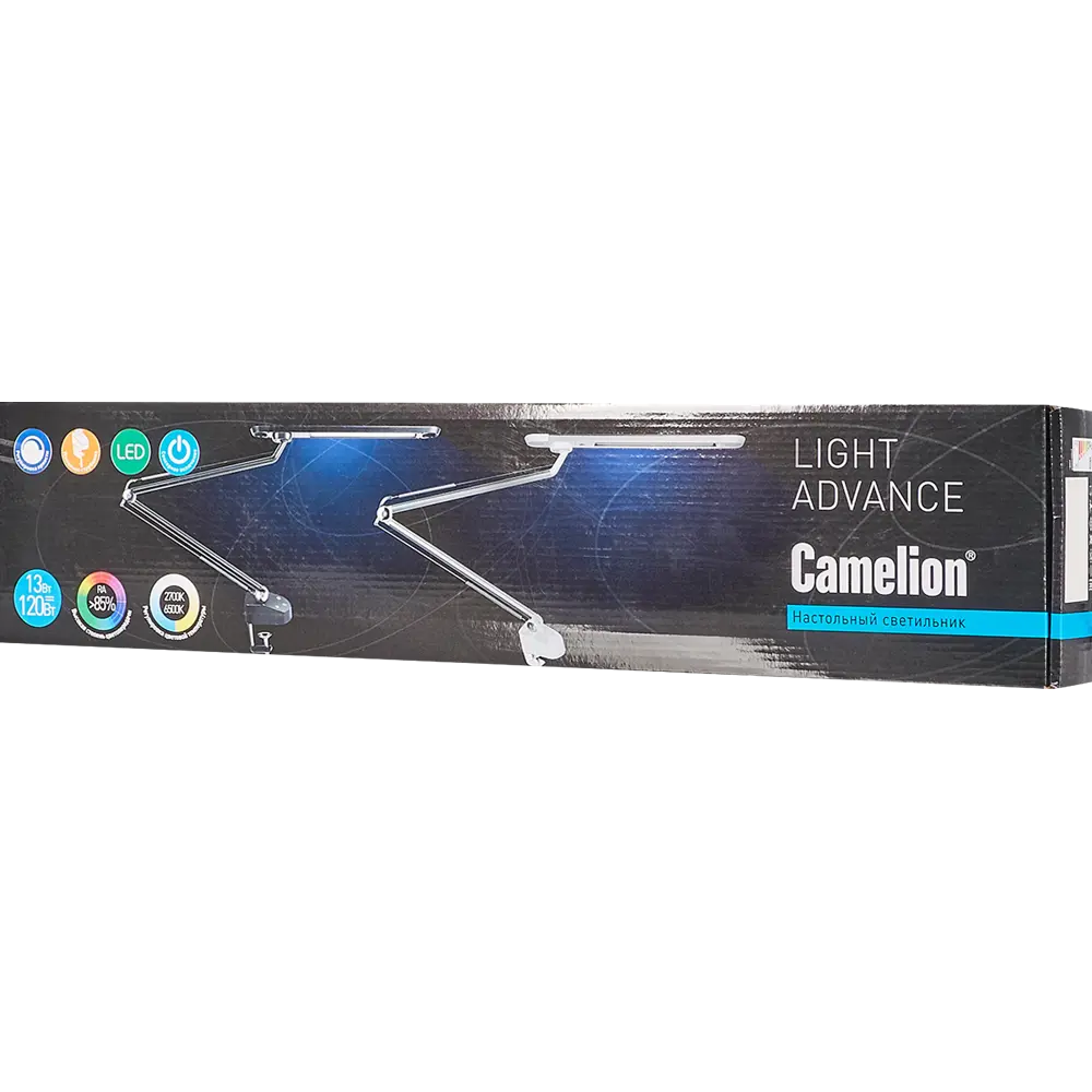 Рабочая лампа настольная светодиодная Camelion KD-843 на струбцине, цвет белый 82705341 STLM-2112076  - Вид №6