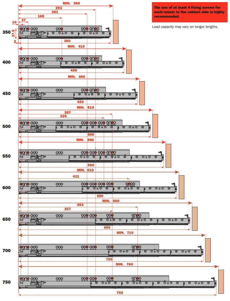 Направляющая для ящиков SALICE PROGRESSA ARCH-00084096 - Вид №7