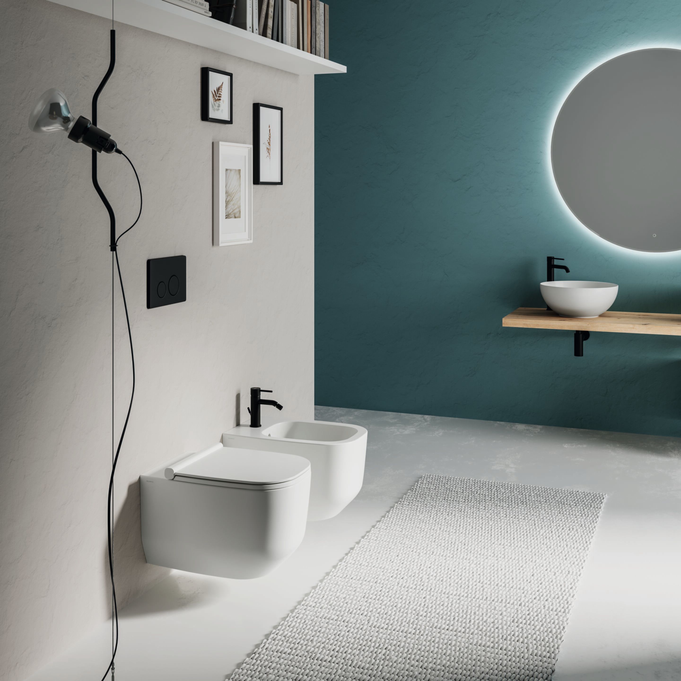 Керамический подвесной туалет без бриды Ceramica Dolomite Alba ARCH-00138928 - Вид №2