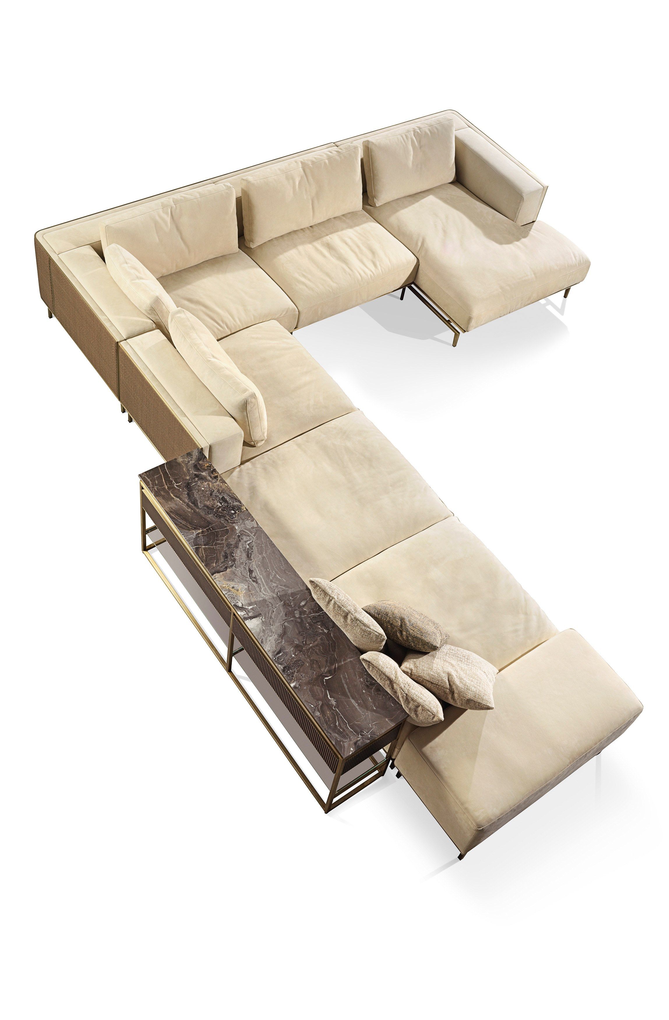 Угловой диван из ткани Visionnaire Backstage ARCH-00079554