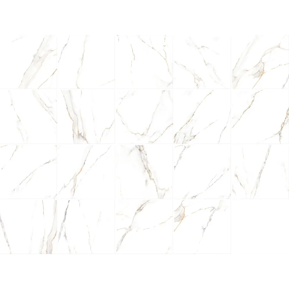 Керамогранит Alma Ceramica Extra Calacatta 57x57 см 1.6245 м² матовый цвет белый STLM-2196257 - Вид №1