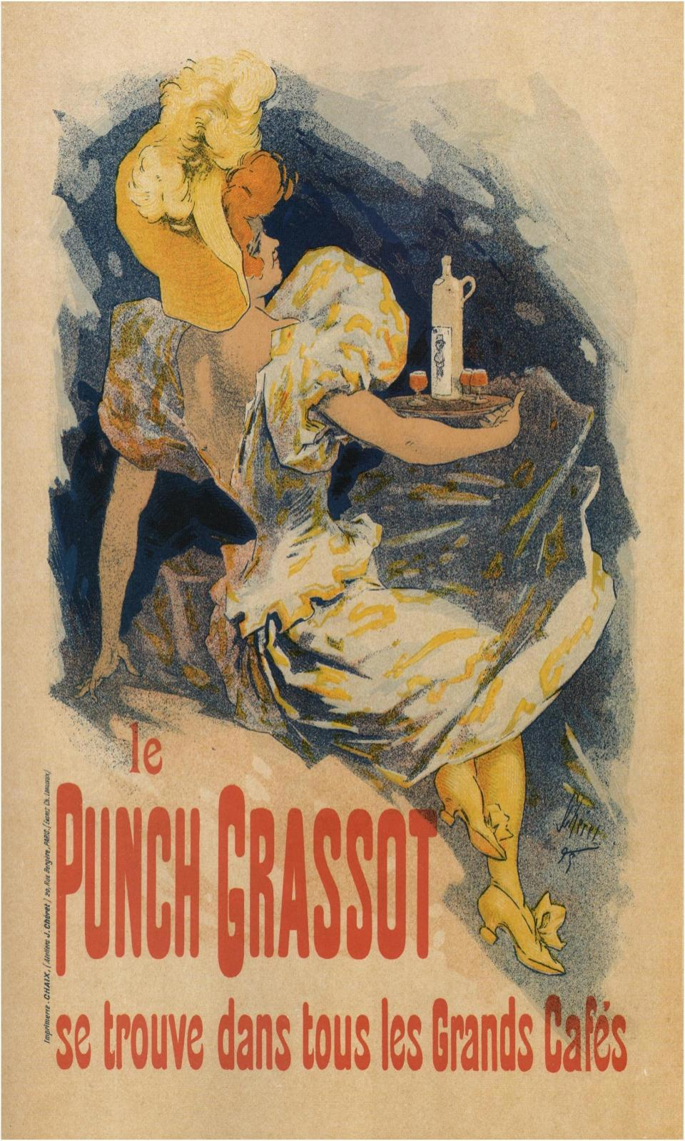 90266899 Постер на холсте Рекламный плакат - Пунш Le Punch Grassot 60x90 см в подарочном тубусе STLM-0156887 Santreyd
