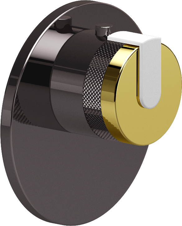 E-8027-R1PBE-L1WT-OX-T Термостатический переключатель 3/4-Внешняя часть GRAFF MOD+