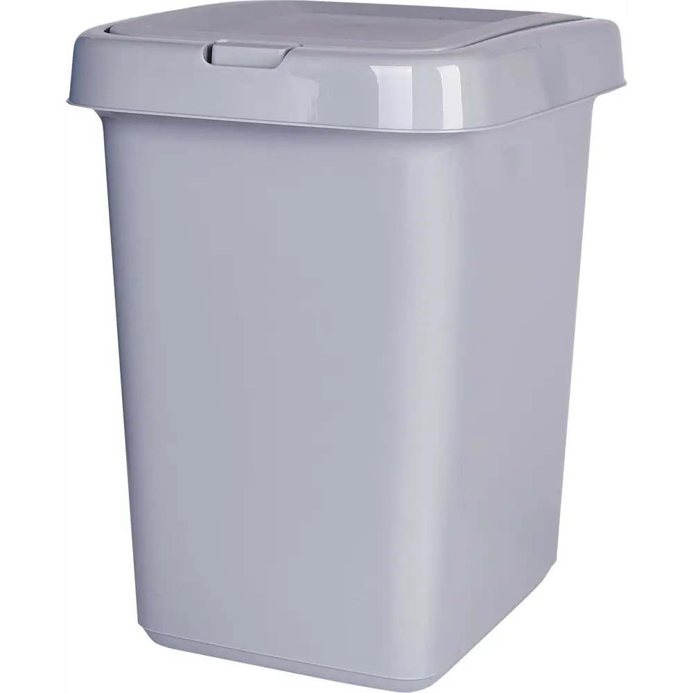 Контейнер для мусора 25 л пластик цвет серый SPIN&CLEAN STLM-2125519