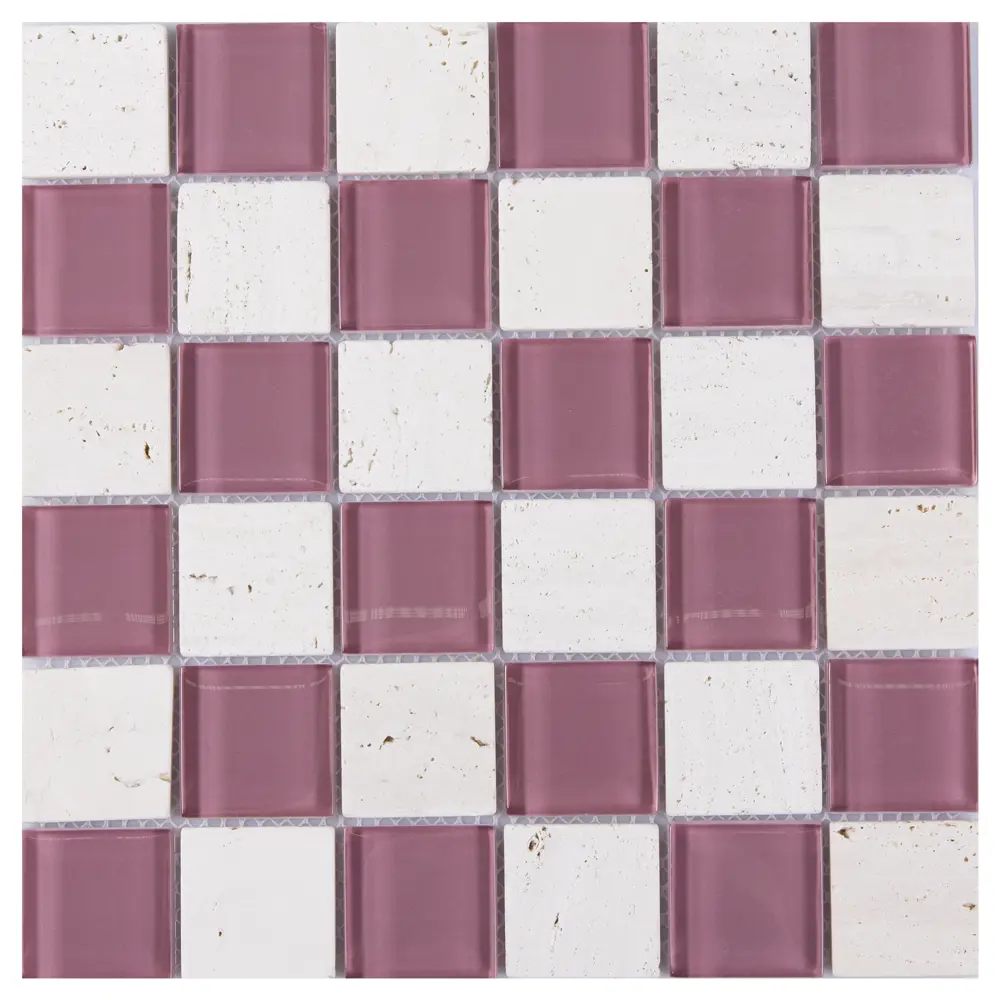 Мозаика Artens, 30х30 см, стекло, цвет розовый STLM-2055311