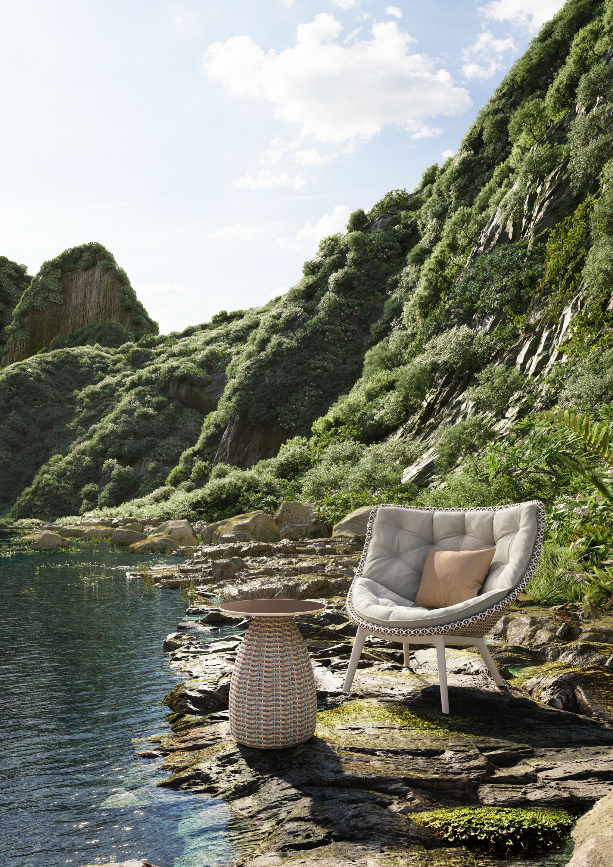 Садовое кресло из синтетического волокна DEDON MBRACE ARCH-00083378 - Вид №8