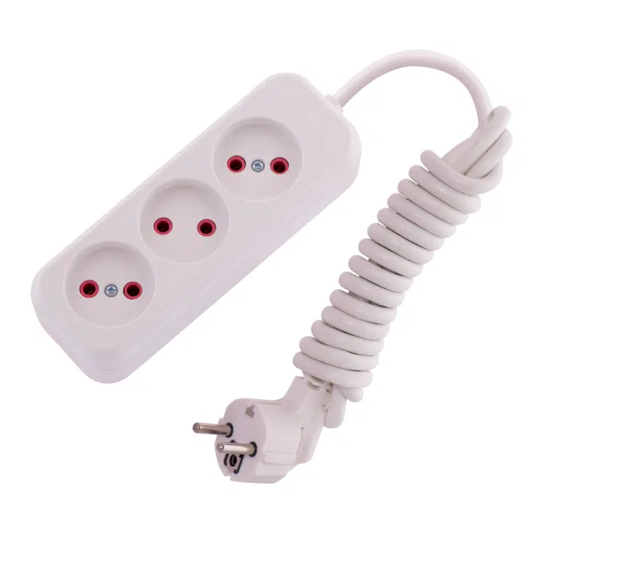 LILA Удлинитель бз 3 входа, 2 метра белый 720-0302-303 LEZARD