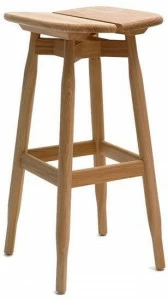 COEDITION Барный стул из массива дерева с подставкой для ног  Za6