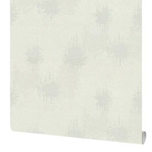 Обои флизелиновые Московская обойная фабрика Леонардо бело-серые 1.06 м 4266-1
