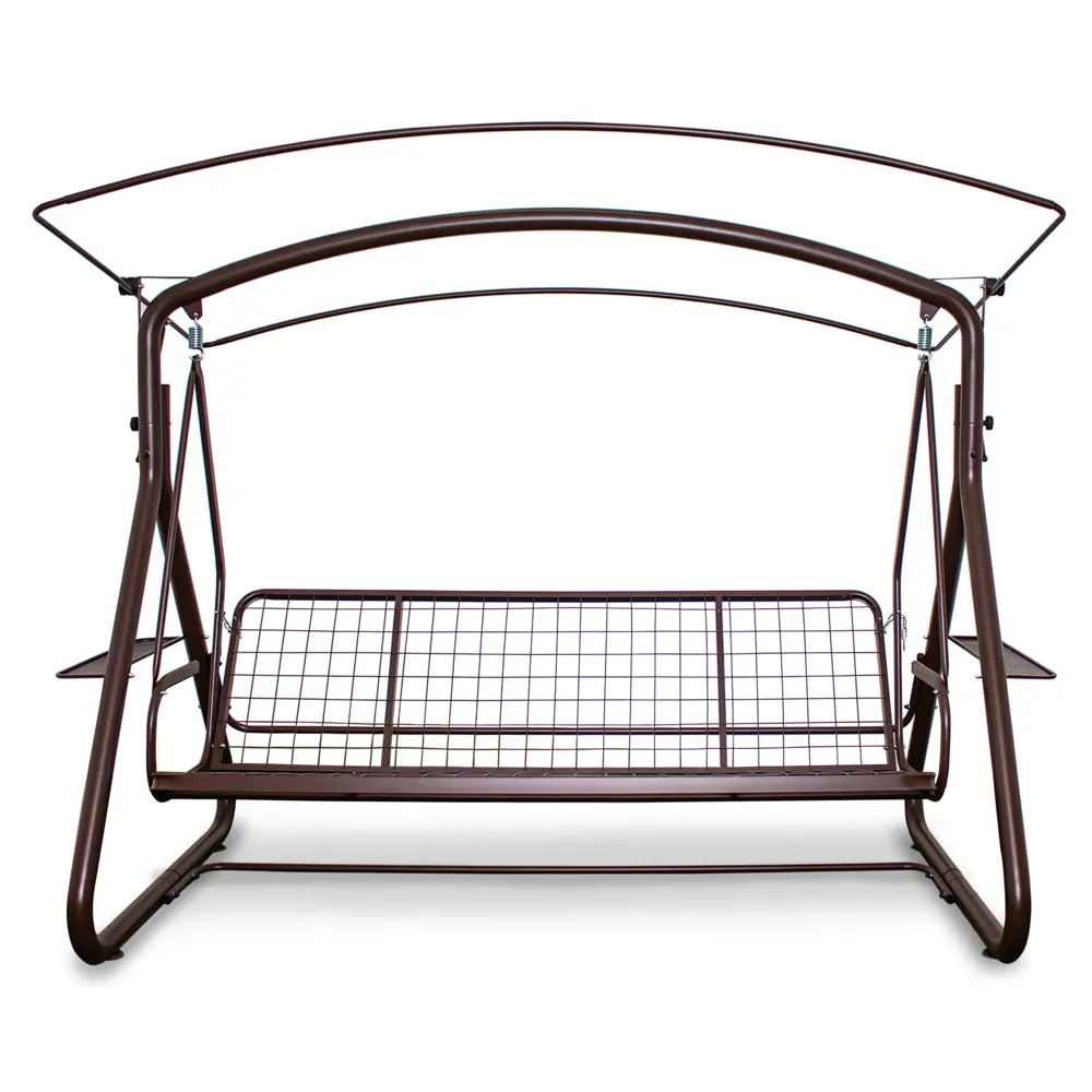 Качели садовые Брауни 4-х местные (до 380 кг) шоколад Zalger Garden STLM-2077451 - Вид №4