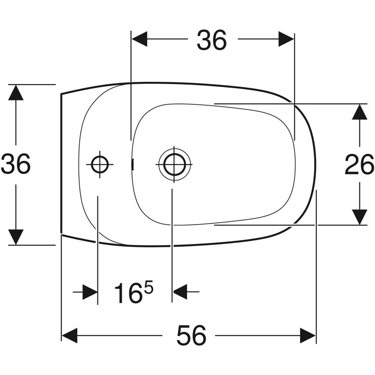 Настенный проволочный биде с переливом Geberit Citterio ARCH-00107884 - Вид №4