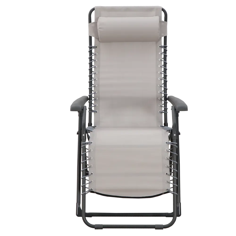 Стул-шезлонг садовый Multipo Zero 65.5x116x91 см сталь/текстилен бежевый Santreyd STLM-2162997 - Вид №2