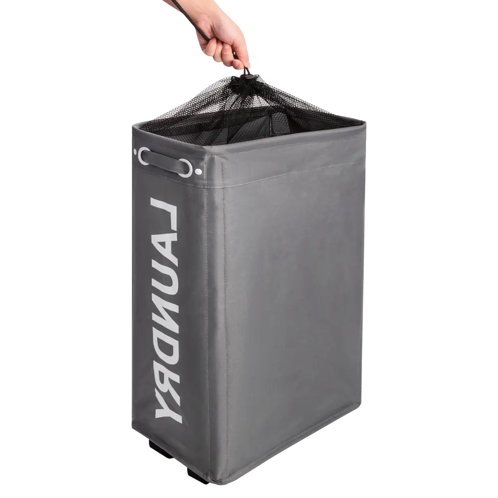 Корзина для белья Sensea Hamper 40 л цвет темно-серый STLM-2084329 - Вид №8