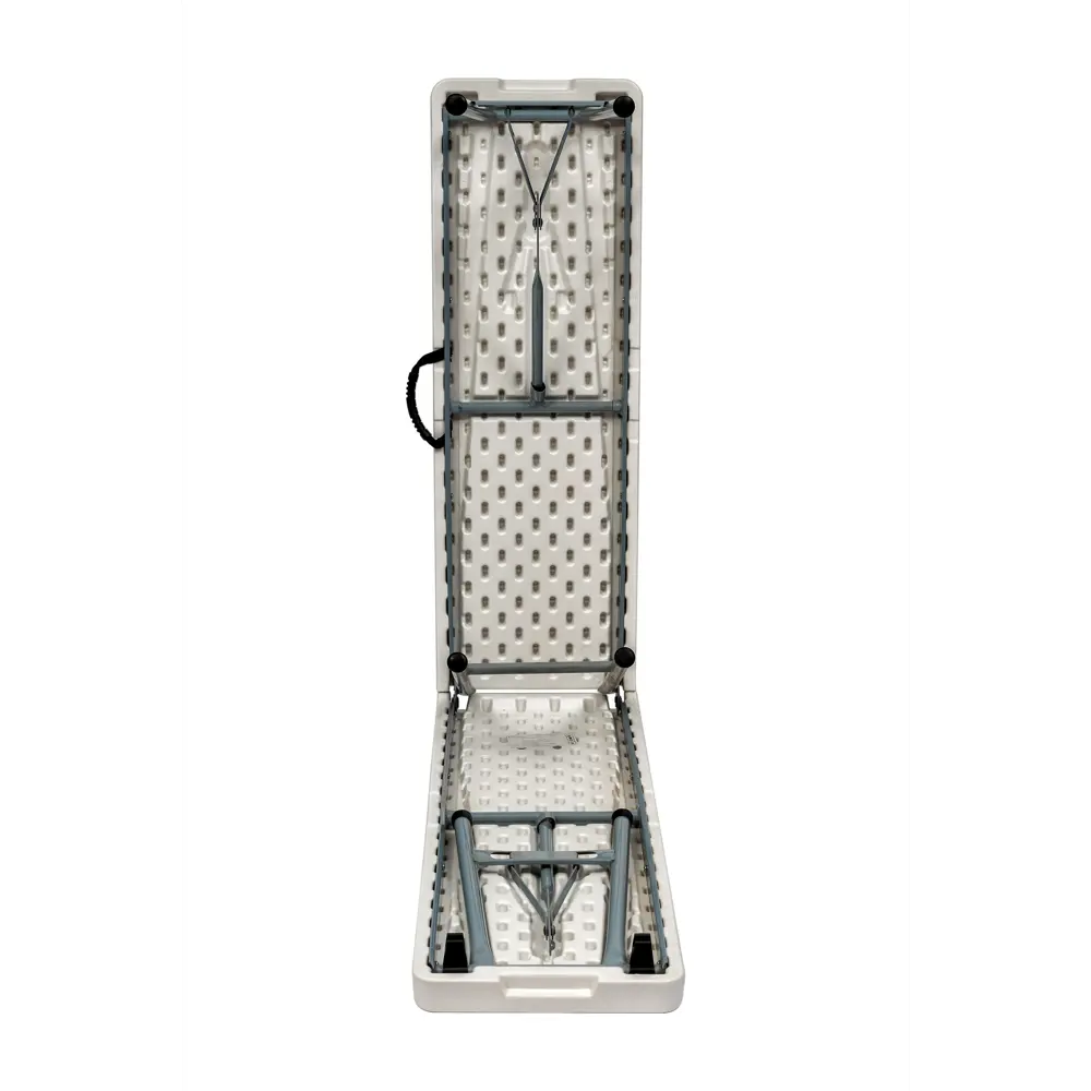 Скамья садовая складная Сатурн 184x31x44 см сталь/полиэтилен белая Santreyd STLM-2135646 - Вид №3