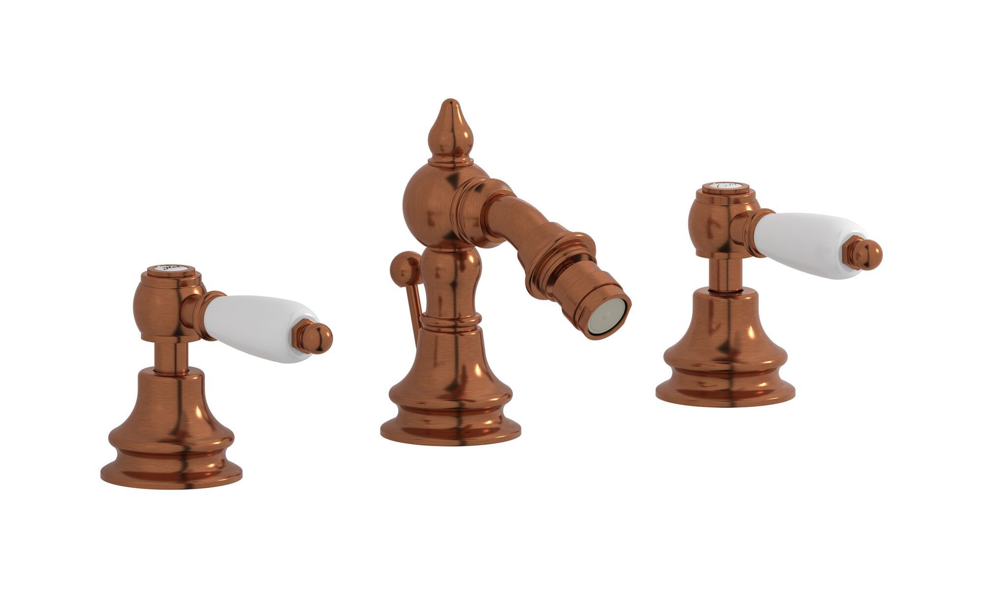 Смеситель для биде с 3 отверстиями для пола с автоматическим сливом IB Hermes + Hermes Elle ARCH-00036236 - Вид №6