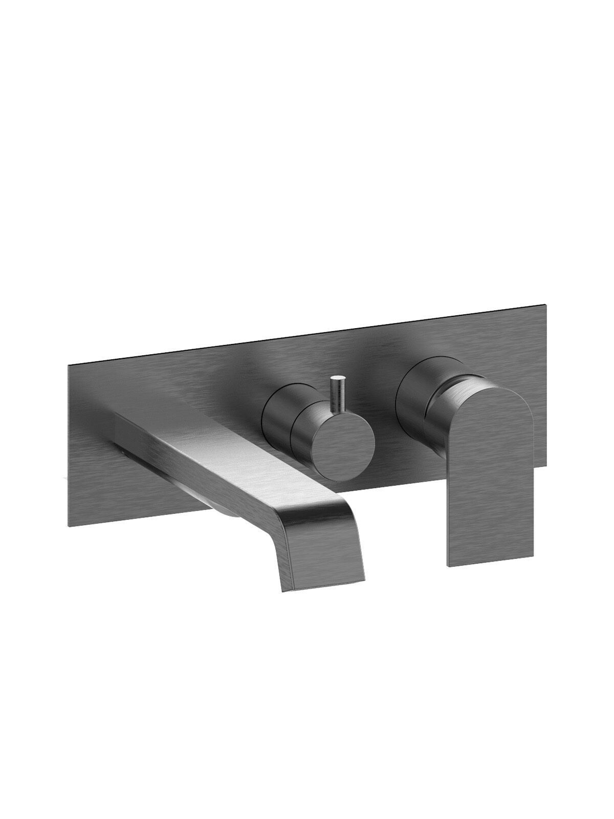 Однорычажный смеситель для ванны с 3 отверстиями с пластиной Rubinetterie Frattini отдельная эстетика ARCH-00054513