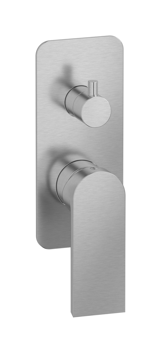 Встроенный смеситель для душа с двухходовым дивертером WE ARE IB k3310ss Brushed Nickel K3