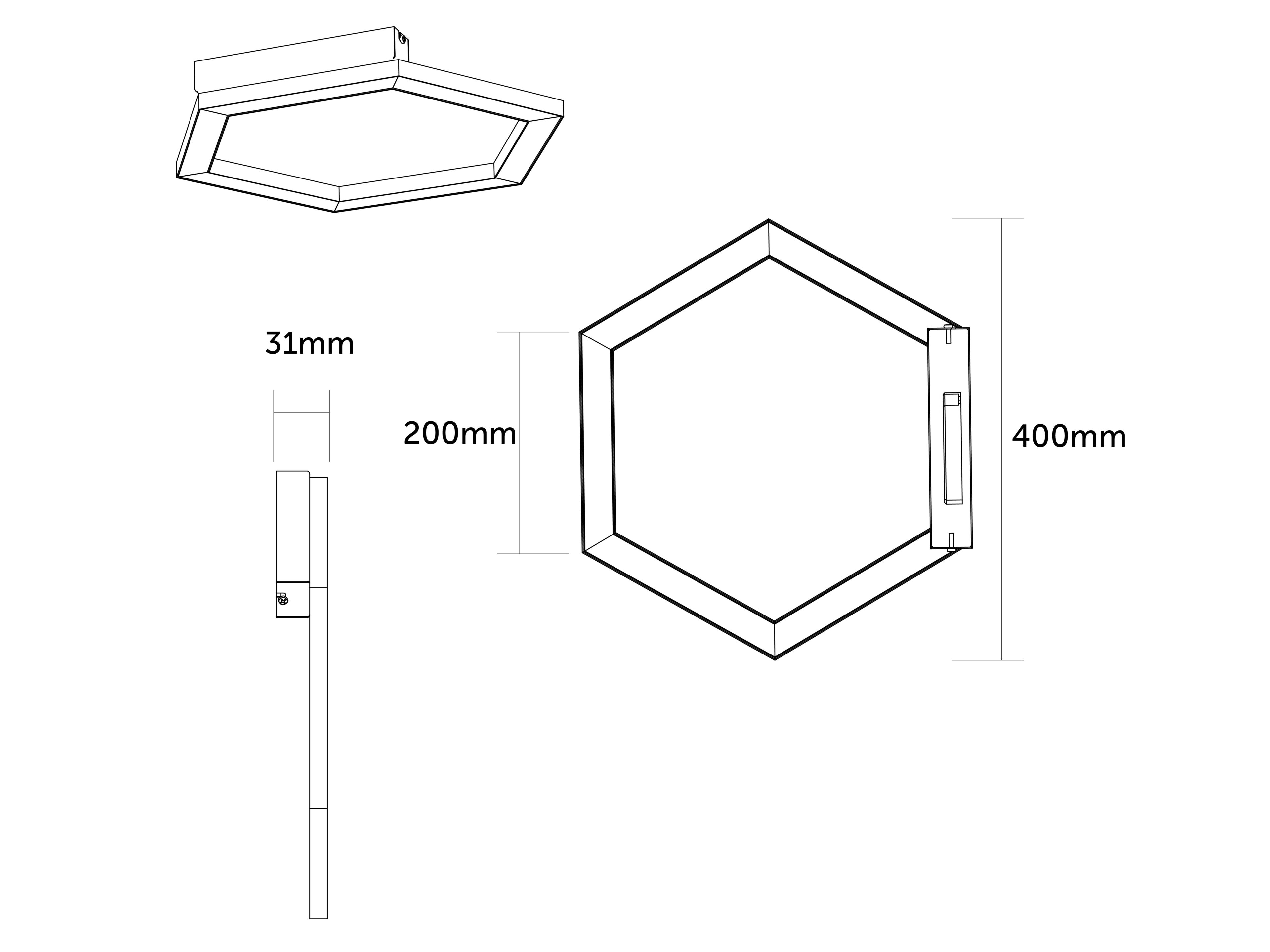 Светодиодный потолочный светильник WayPoint шестиугольник ARCH-00036032 - Вид №36