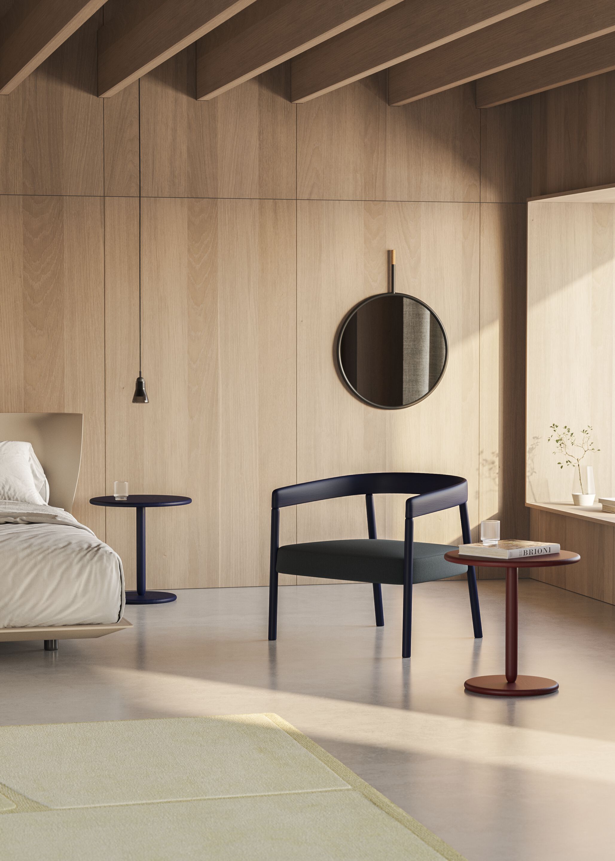 Деревянное кресло с мягким сиденьем Omelette Editions Nua ARCH-00005894 - Вид №2