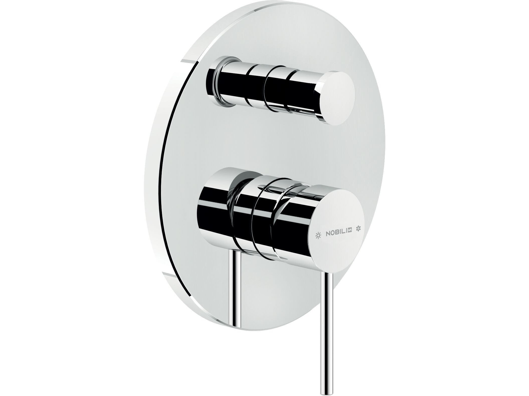 Однорычажный смеситель для душа с 2 отверстиями Nobili Velis ARCH-00069217