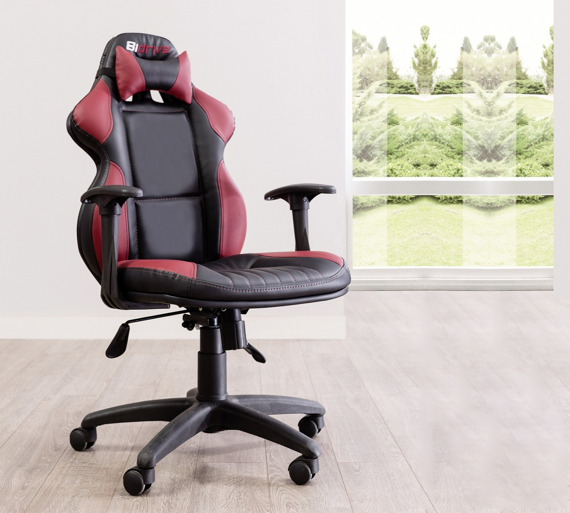 Рабочее креcло на колесах с подлокотниками черное Bidrive CILEK CHAMPION RACER 00-3832277 Черный Santreyd  - Вид №4
