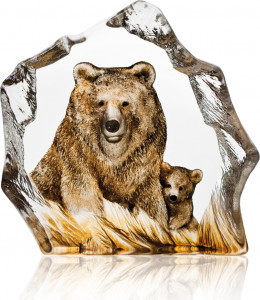 10663727 MALERAS Скульптура MALERAS "Бурый медведь", коричневый, 16х15,5см