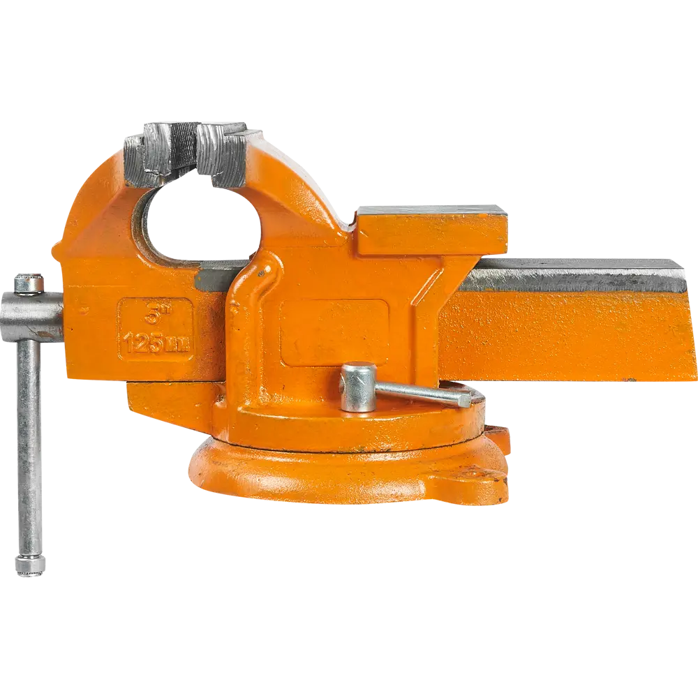 Тиски слесарные поворотные Спец 125 мм, чугунные, с наковальней STLM-2077254 - Вид №1