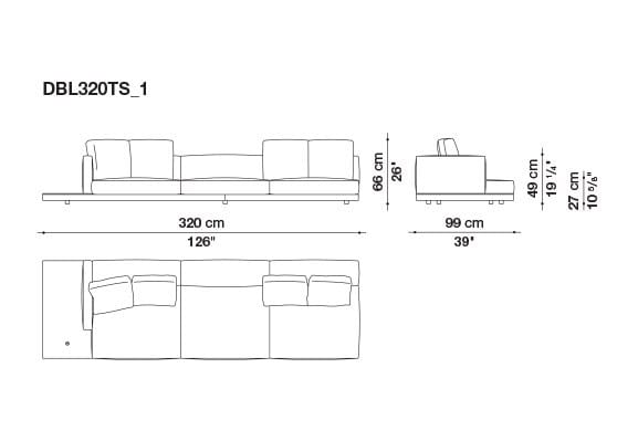 Кожаный диван B&B Italia док ARCH-00106863 - Вид №187