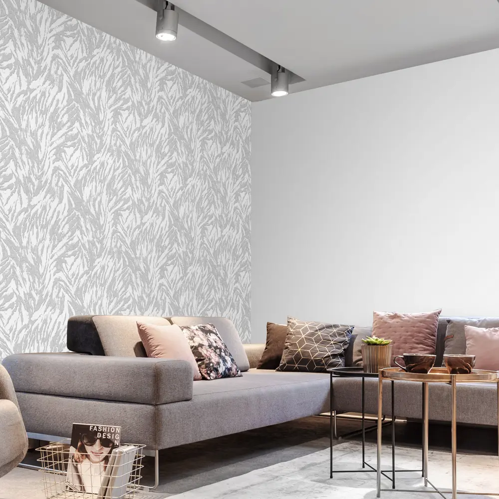 Обои флизелиновые Victoria Stenova Tiger серые 1.06 м VS281937 STLM-2199882 - Вид №3