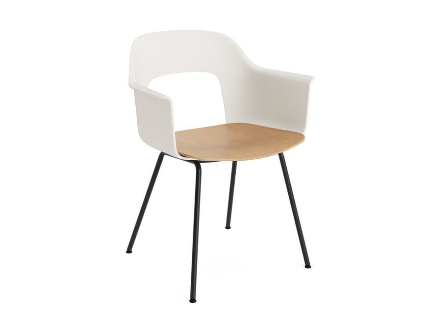 Подлокотник из полипропилена с деревянным сиденьем Hay макет ARCH-00131478