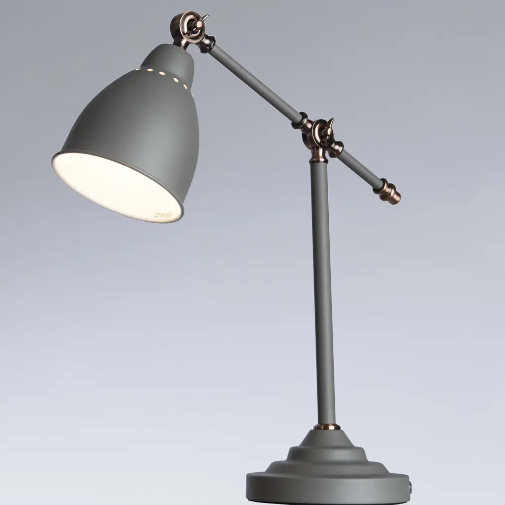 Настольная лампа Braccio 1xE27x60 Вт, цвет серый матовый Arte Lamp STLM-2073154 - Вид №2