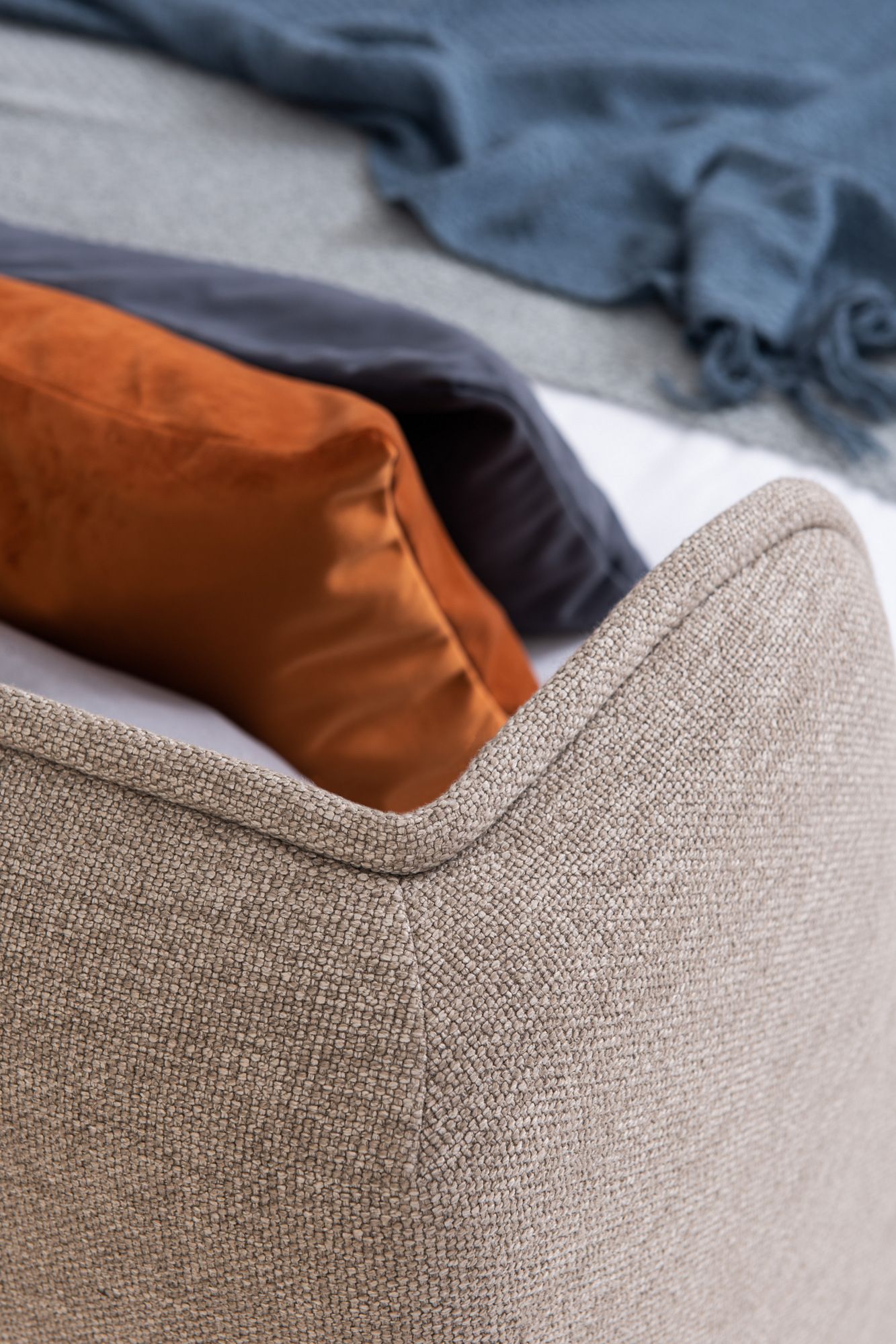 Двуспальная кровать с мягкой тканью Nobonobo PYORA ARCH-00102951 - Вид №4