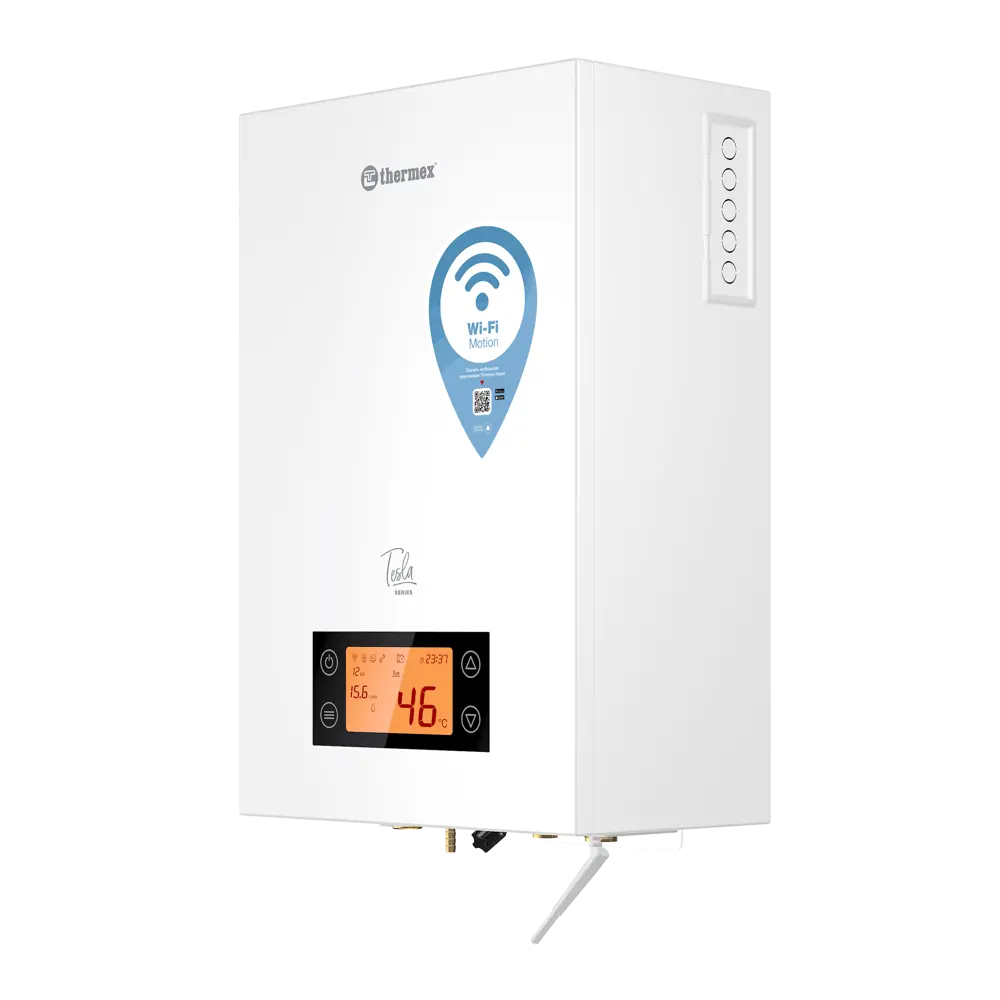 Электрический котел 12 кВт Thermex Tesla 6-12 220/380 В одноконтурный настенный Wi-Fi STLM-2022224 - Вид №2