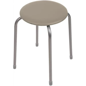 Табурет Ника Эконом 2 ТЭ2/Б 32x46.5x32 см ножки металл/серый сиденье искусственная кожа бежевый