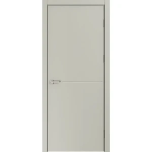 Дверь межкомнатная глухая Николь 60x210 см эмаль цвет шелк с замком и без петель 89464691 STLM-2131443