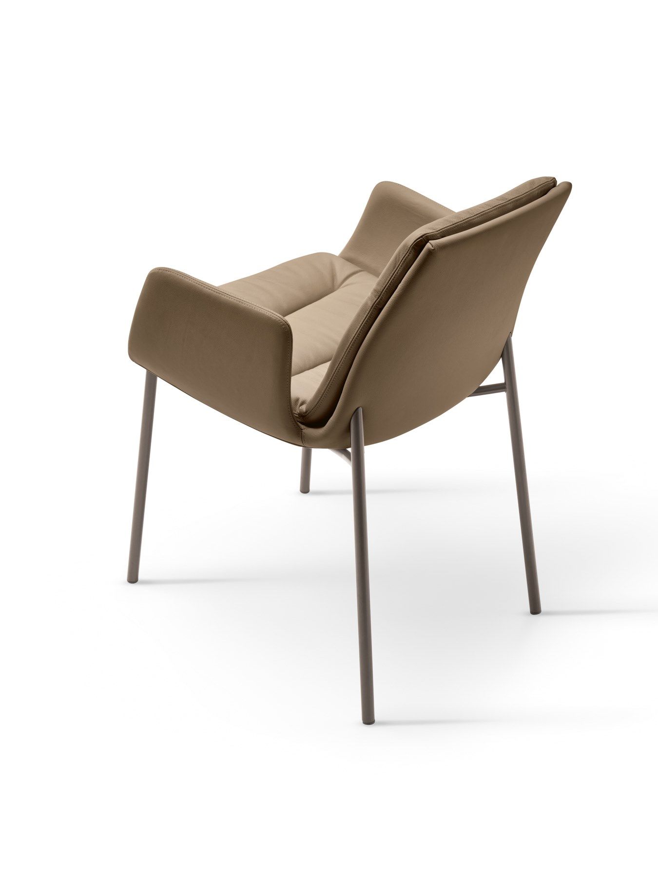 Кожаный мягкий стул с подлокотниками EFORMA Lady ARCH-00053396 - Вид №2