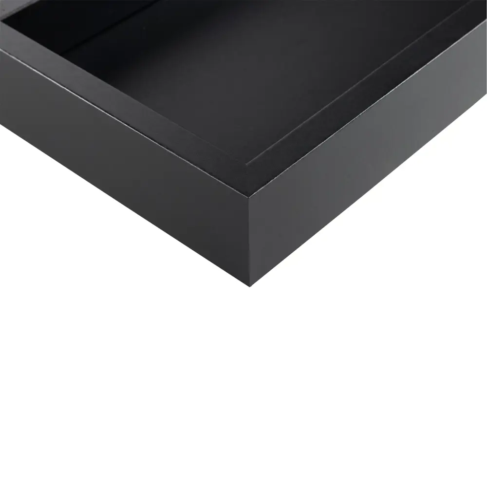 Настенная полка KONSENSA 40x15см со скрытым креплением МДФ цвет черный STLM-2069193 - Вид №3