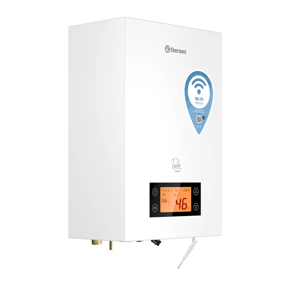 Электрический котел 12 кВт Thermex Tesla 6-12 220/380 В одноконтурный настенный Wi-Fi STLM-2022224 - Вид №1