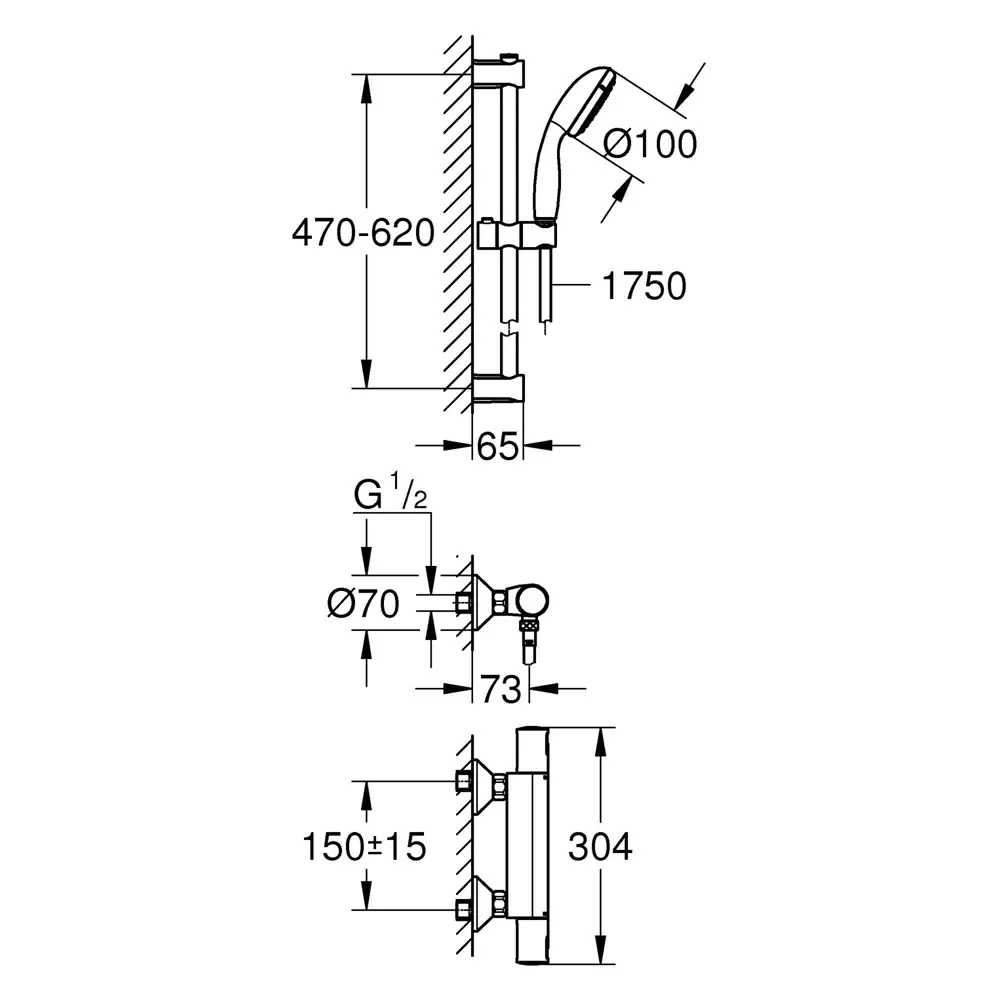 Термостат для душа Grohe Precisionst 34597000 Без серии STLM-2095477 - Вид №9