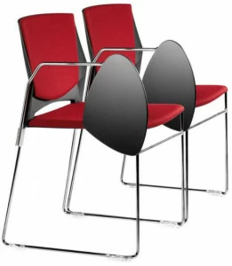 TALIN Тканевый стул для конференций с подлокотниками с клапаном Trek