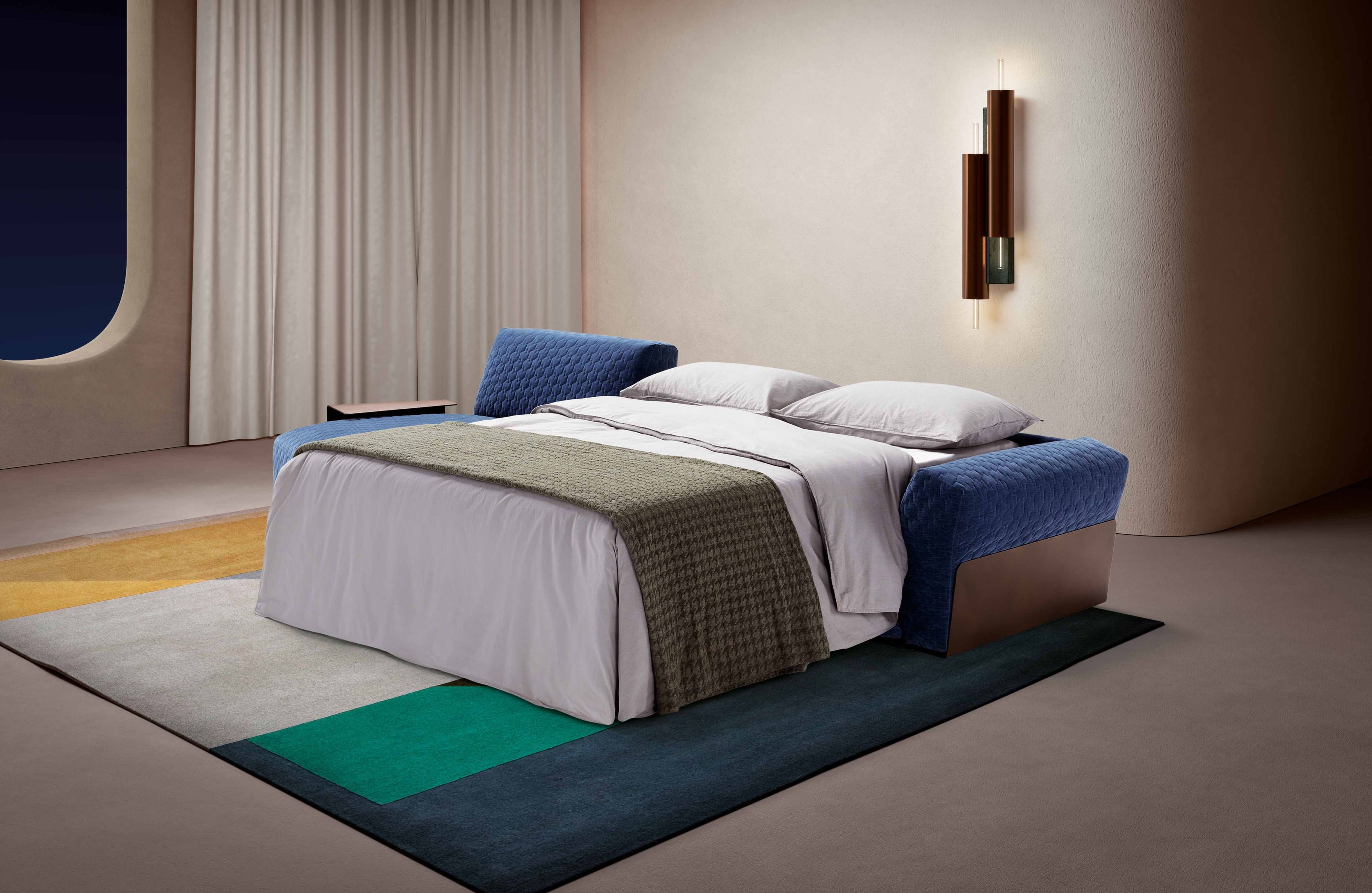 Тканевый раскладной диван-кровать с полуостровом Dienne Salotti Views II ARCH-00052454 - Вид №3