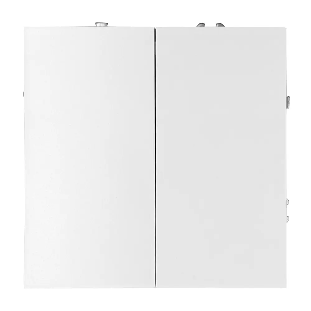 Встраиваемый переключатель Mirkl Grace 2-клавишный белый 89393868 STLM-1458655