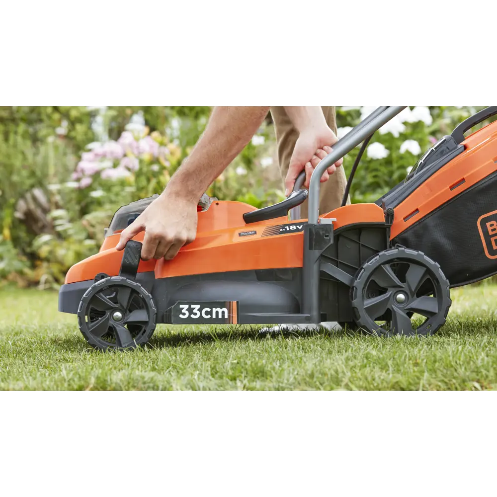 Газонокосилка аккумуляторная Black Decker 36 В 33 см 2x2.5 Ач АКБ и ЗУ входит в комплект BLACK + DECKER STLM-2076358 - Вид №9