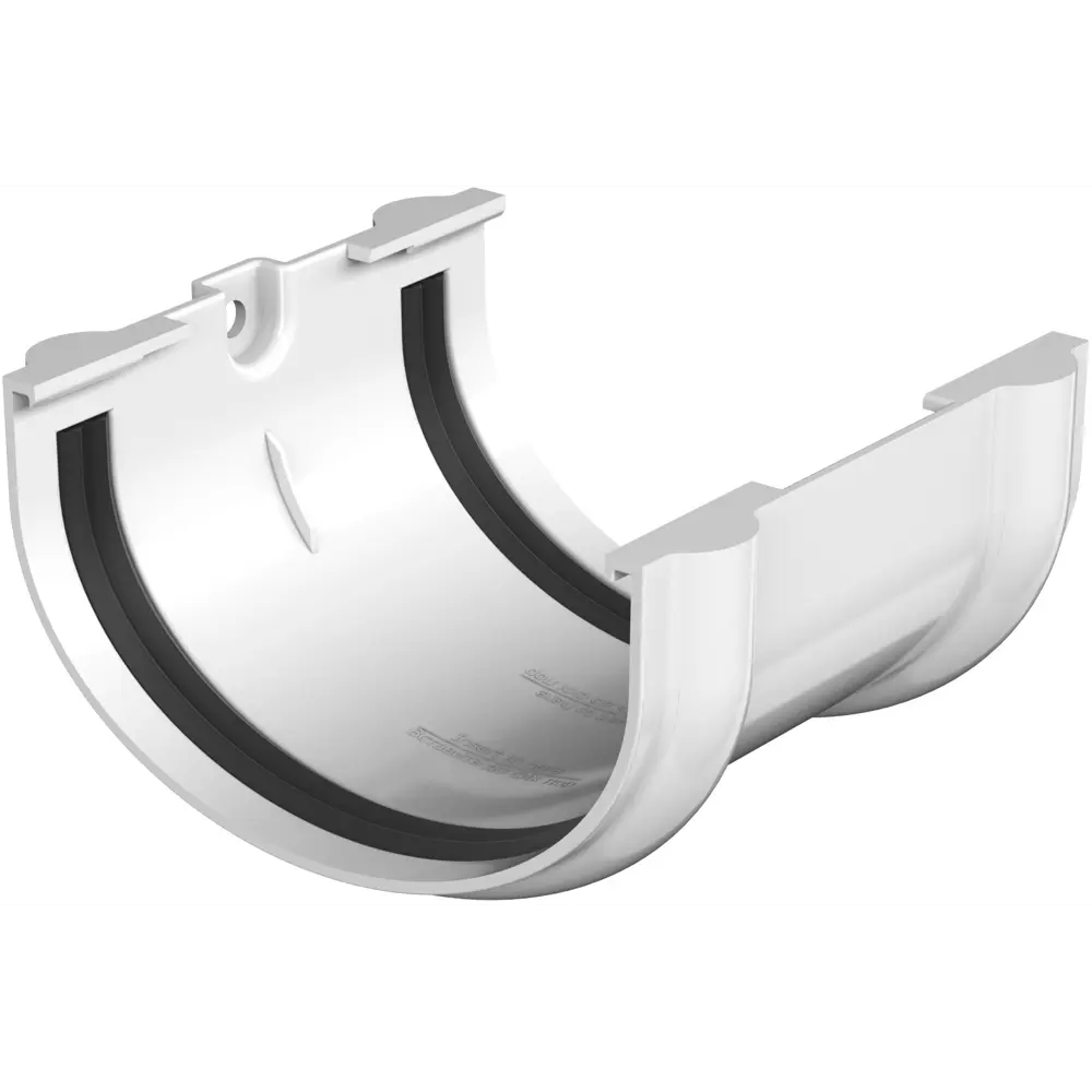 Соединитель желоба ПВХ Технониколь Оптима 12 мм 120 мм цвет белый STLM-2148068