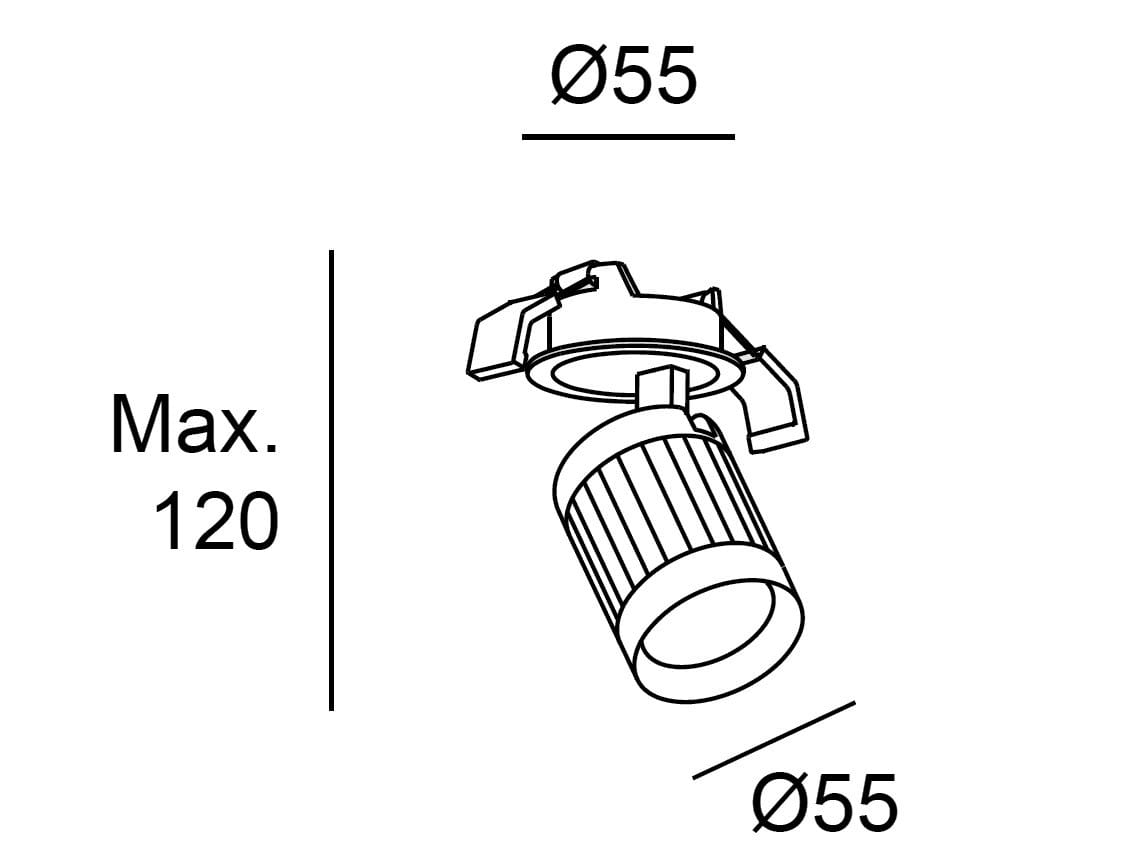 Регулируемый потолочный светодиодный прожектор LedsC4 Iris ARCH-00058711 - Вид №2
