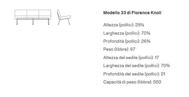 2-местный диван Knoll MODEL 33 ARCH-00124348 - Вид №3