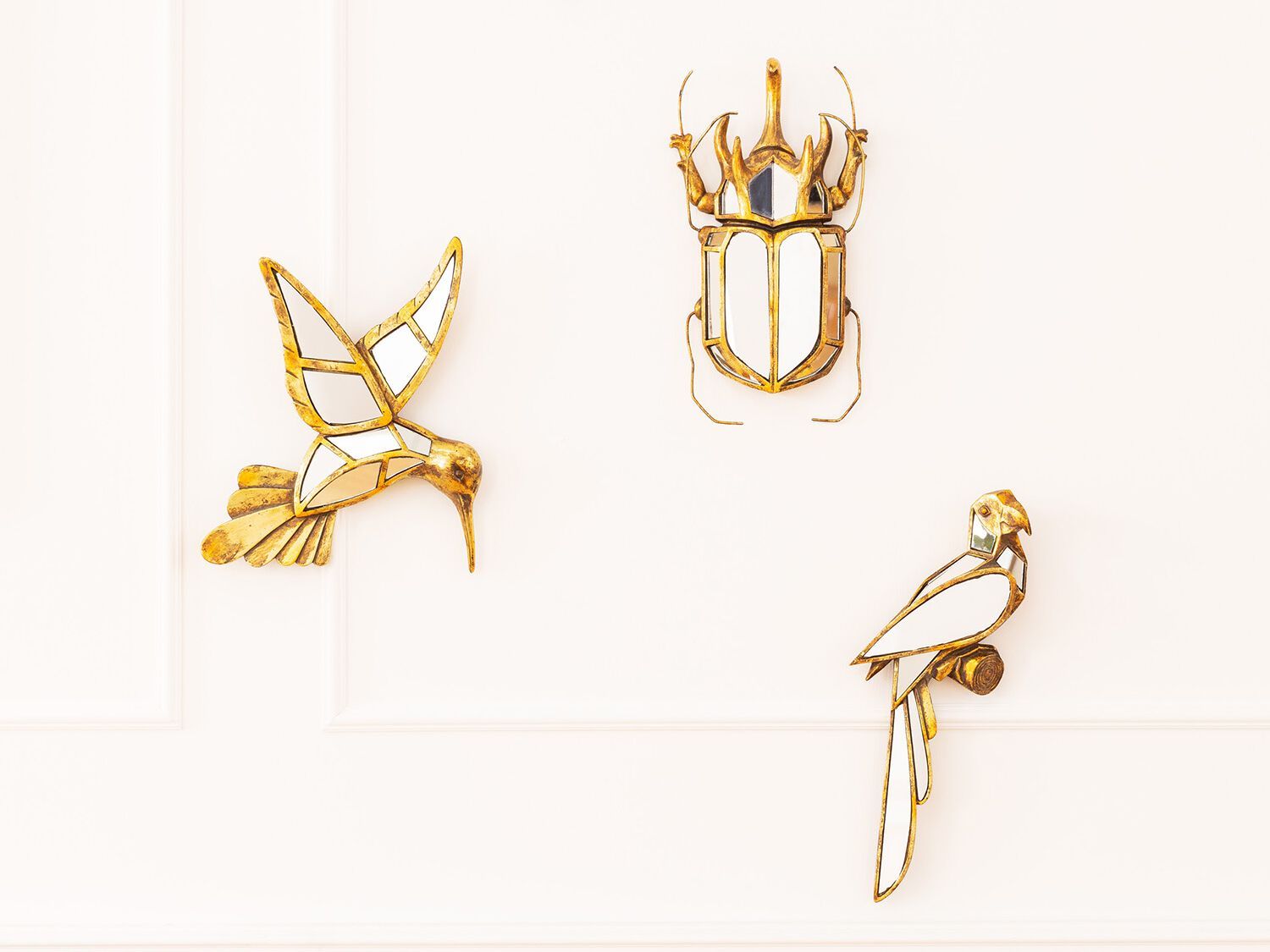 Декоративный предмет стены / зеркало из полирезина KARE Design BEETLE MIRROR ARCH-00084959 - Вид №1