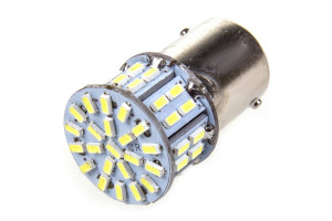 15970308 Автолампа диод S25 P21W 24V 50 SMD диодов BA15s 1-контурная белая S08202025 SKYWAY